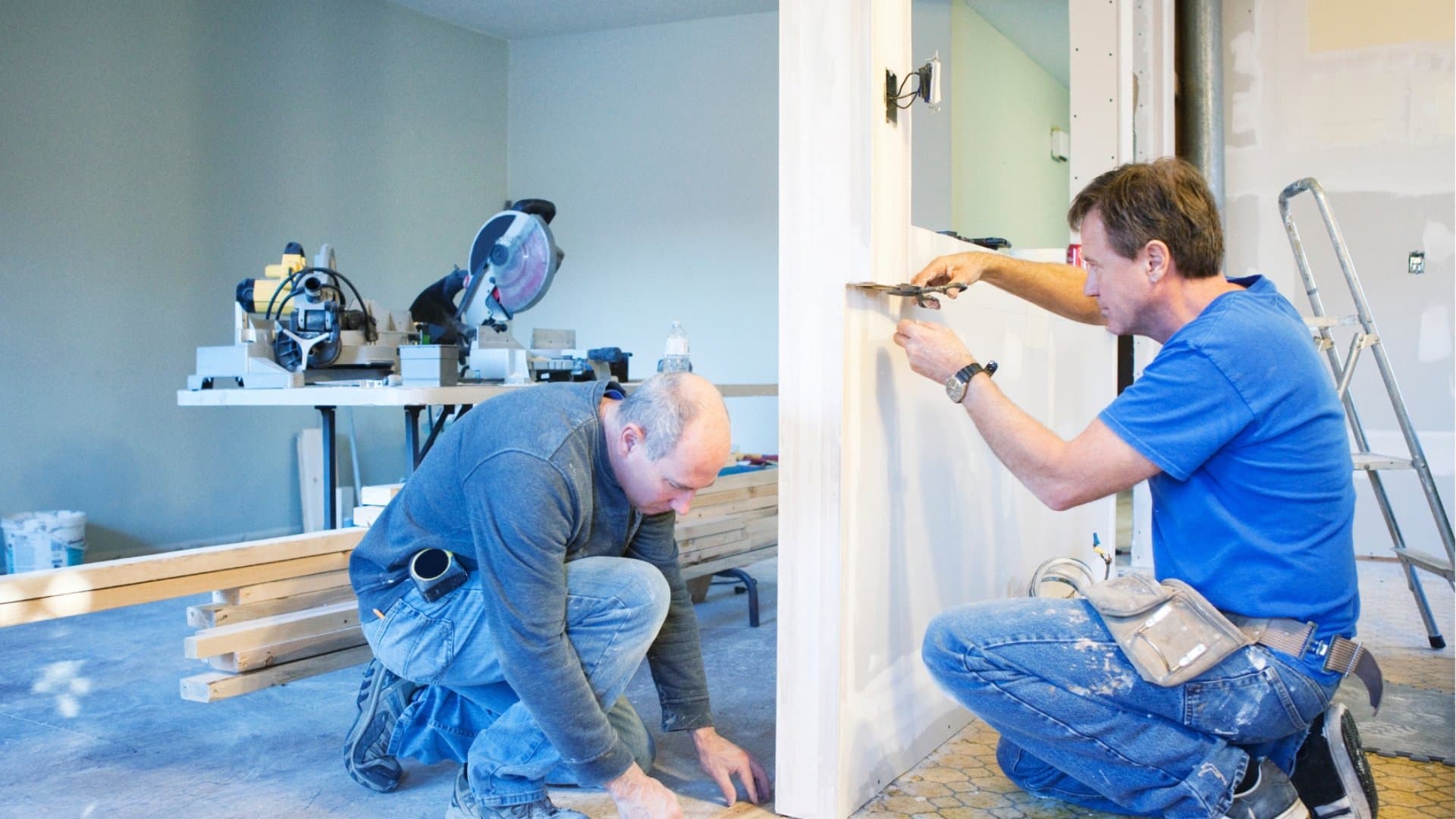 Custom closet installation with built-in shelving and organizational systems